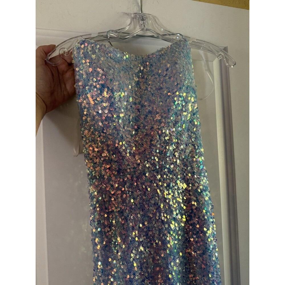 2Cute Sequin Lace-Up‎ Back Dress Women’s Size 6 Formal Long New Year’s Eve - Picture 6 of 13